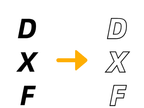 SVG 转 DXF